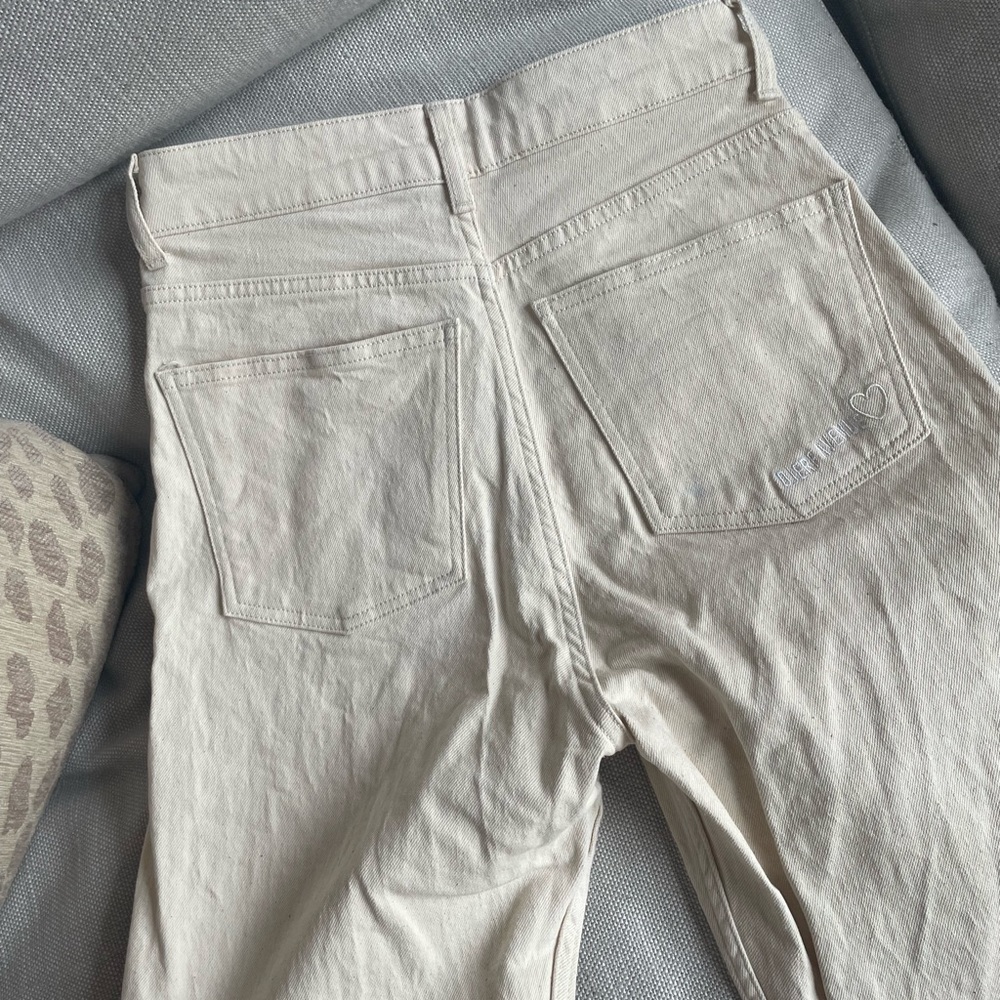 Djerf avenue straight jeans in cream (NWT) - Picture 4 of 10